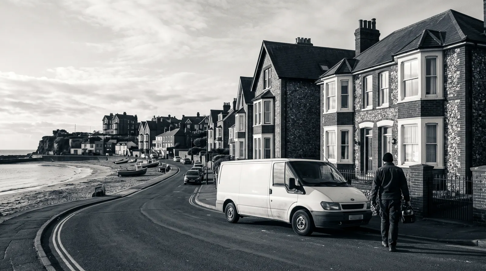 Electrician arriving at a home in Broadstairs